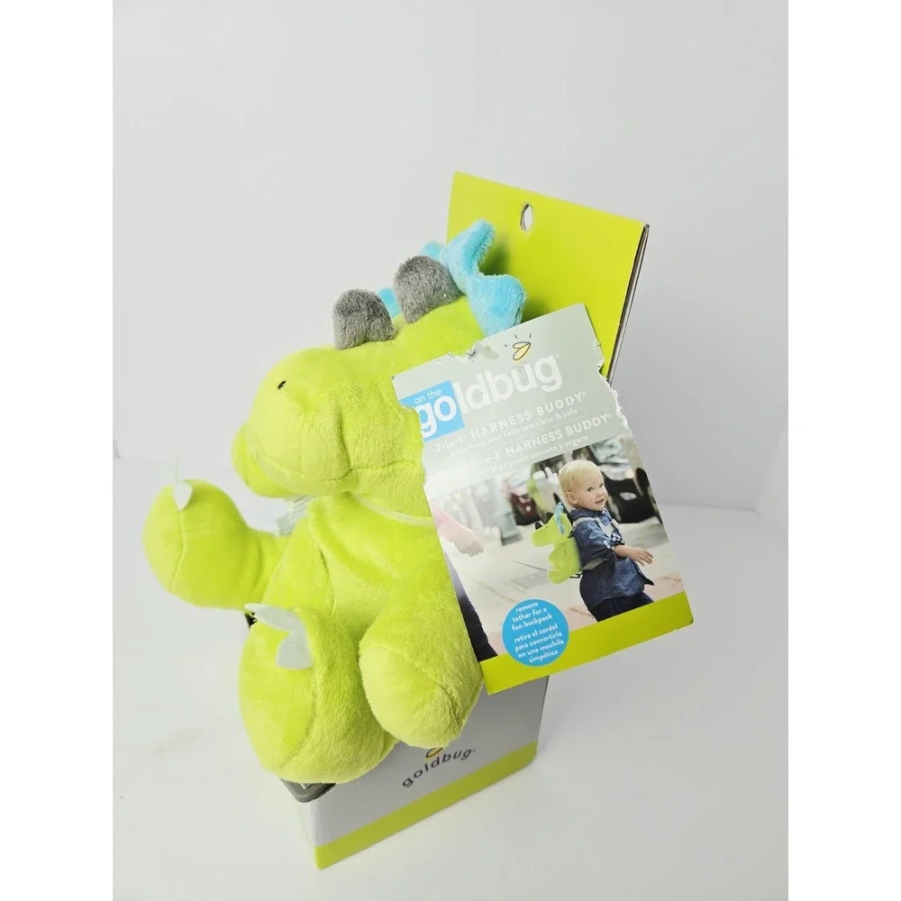 Goldbug Dinosaur BACKPACK 2in 1 Harness Buddy Toddler Child Safety Security